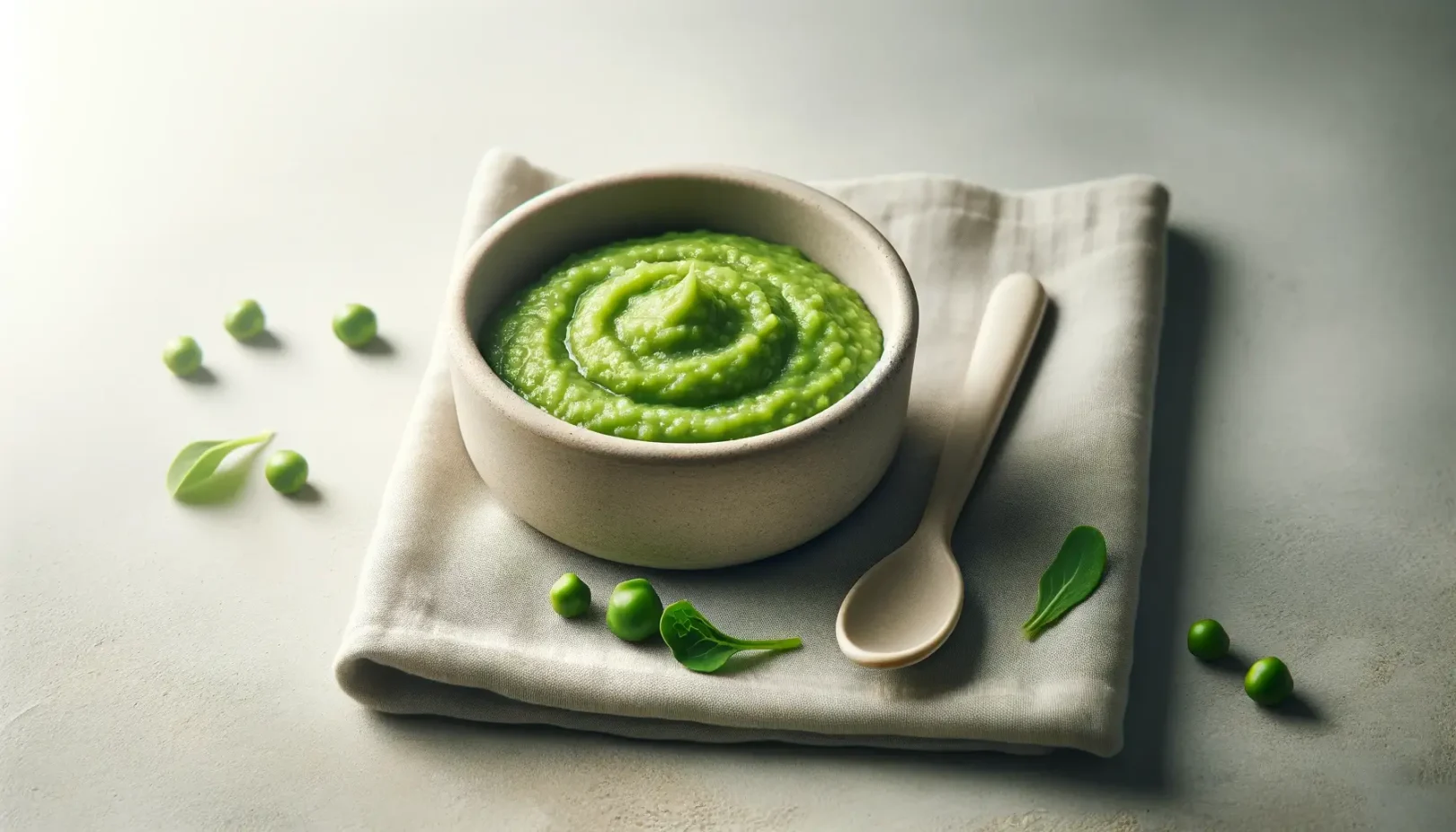 Purée de petit pois bébé 4 mois