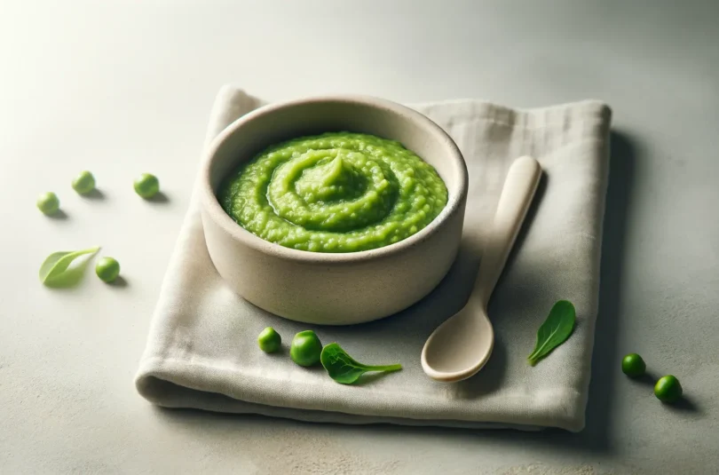 Purée de petit pois bébé 4 mois