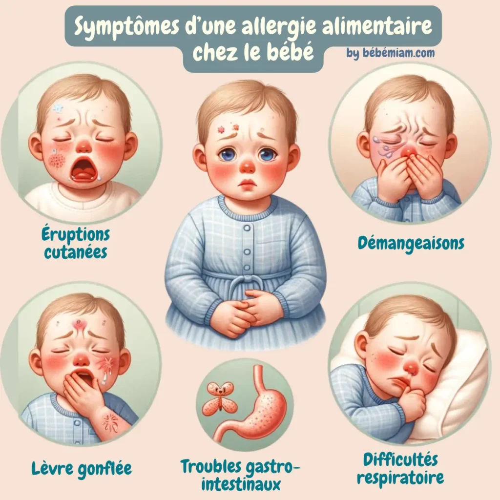 Symptômes des allergies alimentaires chez le bébé 