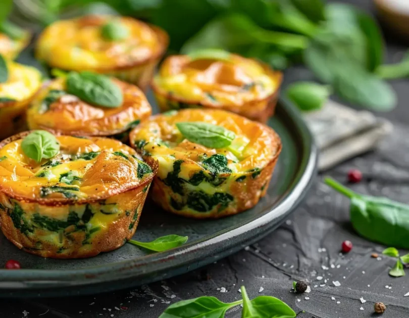 Mini quiches sans croûte au fromage et épinards pour bébé DME (dès 9 mois)