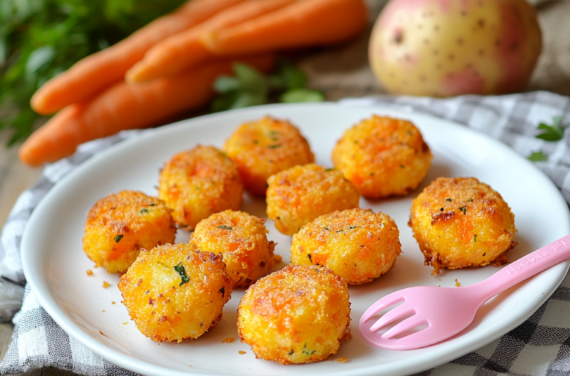 Croquettes de carottes et pomme de terre pour bébé DME