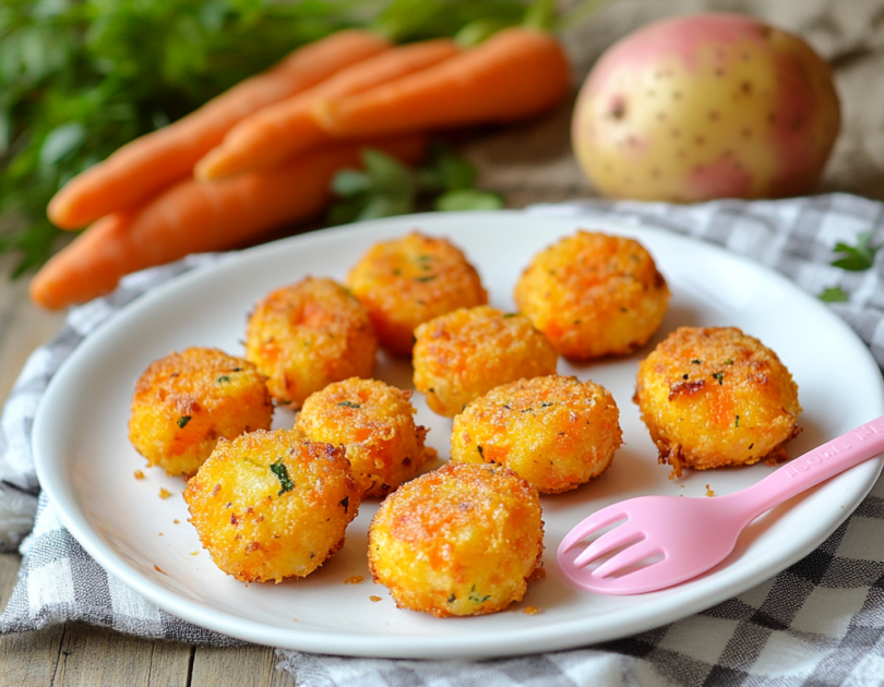 Croquettes de carottes et pomme de terre pour bébé DME