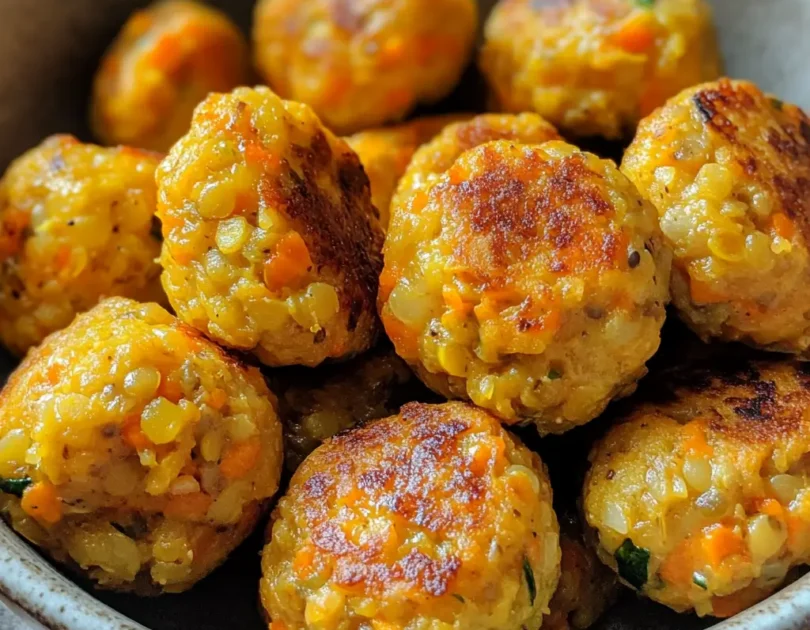 Boulettes lentilles carottes en DME