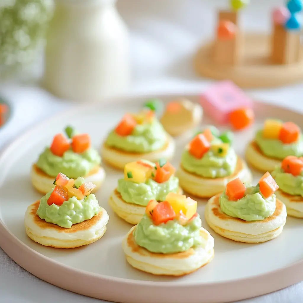 Mini blinis à la tartinade d’avocat pour bébé en DME (dès 6 mois)