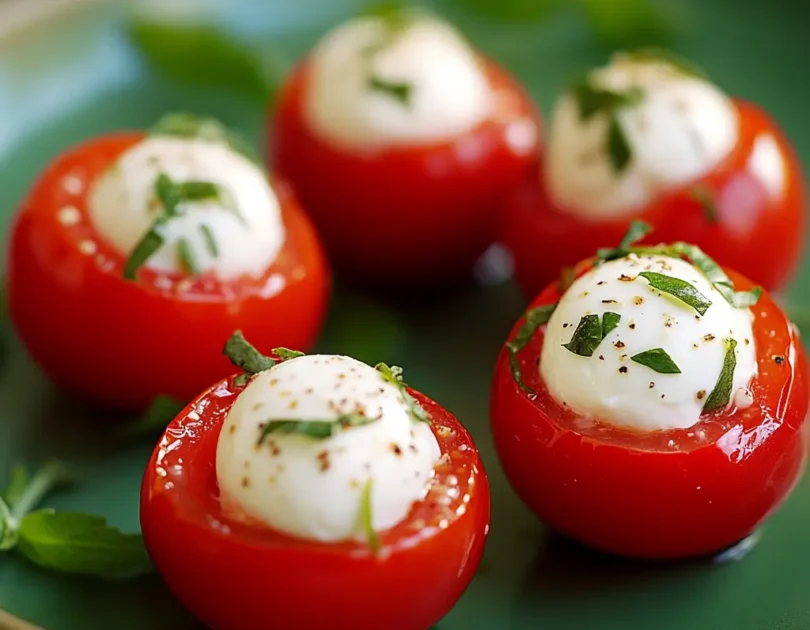 Tomates cerises farcies à la mozzarella pour bébé (dès 9 mois)