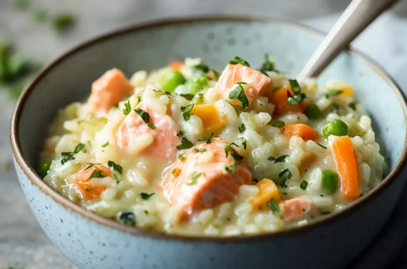 Risotto au saumon pour bébé (dès 9 mois)