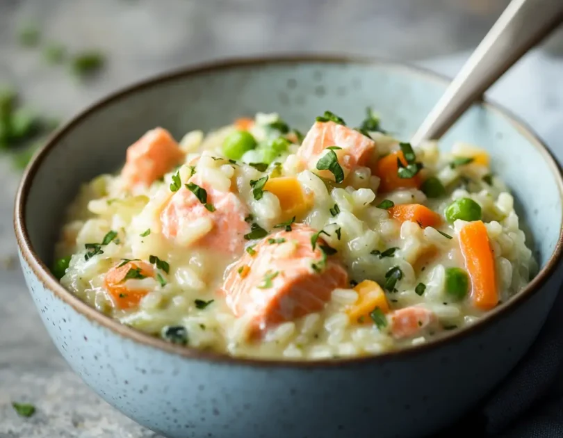 Risotto au saumon pour bébé (dès 9 mois)