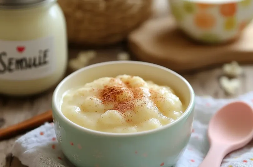 Recette de Crème de Semoule Douce pour Bébé dès 8 Mois