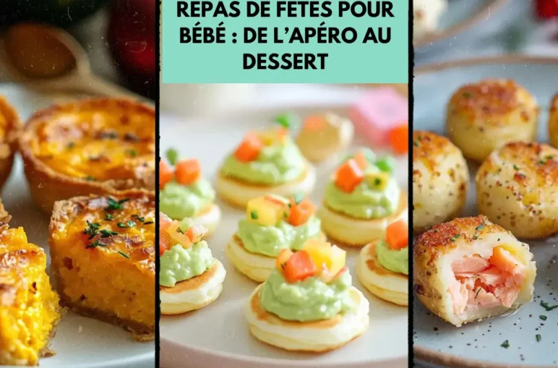 Menu de fêtes pour bébé : mini-blinis, velouté et biscuits de Noël adaptés aux 6-12 mois