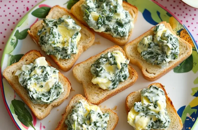 Recette de toast aux épinards et fromage pour bébé dès 9 mois, texture crémeuse idéale pour la diversification alimentaire