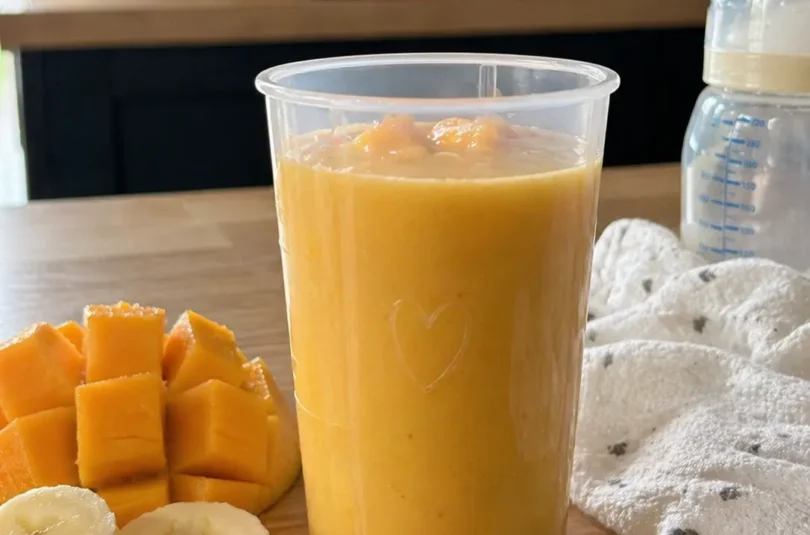 smoothie mangue banane pour bébé dès 10 mois sans sucre ajouté