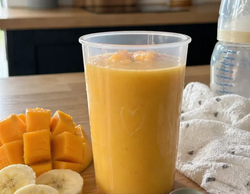 smoothie mangue banane pour bébé dès 10 mois sans sucre ajouté